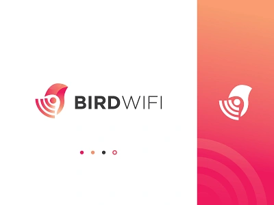 Bird Wireless Logo animal bird bluetooth brand identity branding colorful logo design fly gradient logo logo logo designer logoinspirations modern logo parrot router signal vector wi fi wifi wireless