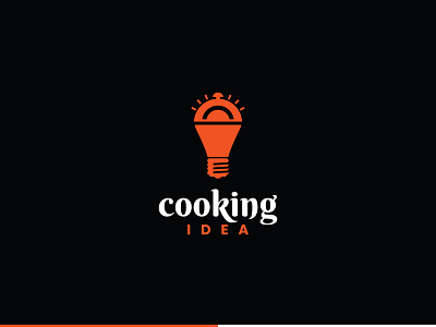 cooking idea logo brand identity branding bulb chef cook cookbook creative design designer idea innovation kitchen lightbulb logo logo designer logoinspirations modern logo recipe recipe app vector