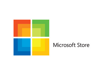 Identity for the Microsoft Store graphic identity logo
