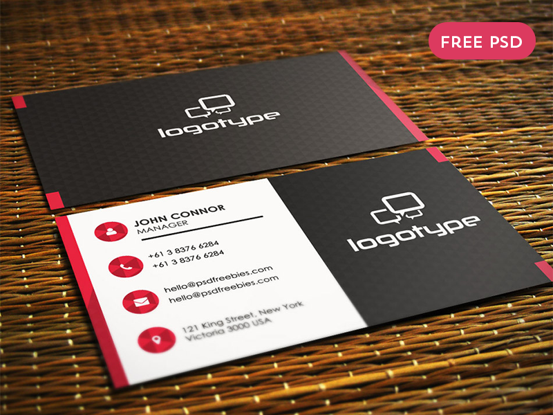 free corporate business card psd vol 1 by psd freebies dribbble