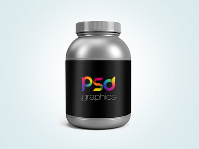 Download Freebie Protein Jar Mockup Free Psd Graphics By Psd Freebies On Dribbble