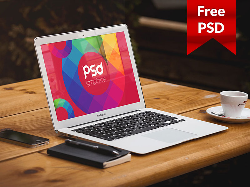 Download Freebie: Macbook Air Mockup Free PSD Graphics by PSD ... PSD Mockup Templates