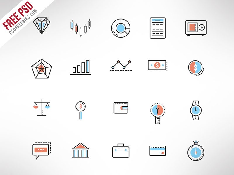 Freebie : Investment Doodle Icon Set Free PSD finance icons investment icons icon set icon freebie freebie doodle iconset doodle icons psd icon psd free psd free icon set free icons