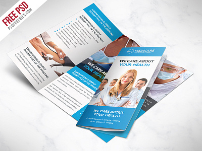 Medical Care And Hospital Trifold Brochure Template Free Psd By Psd Freebies On Dribbble