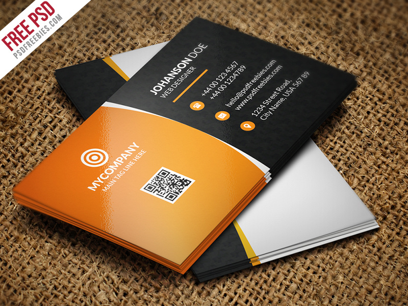 Free Business Card - Free Corporate Business Card PSD Vol-1 | PSDFreebies.com : We have free business card templates available in all standard sizes (2 x 2, 2 x 3.5, and 1.75 x 3.5).