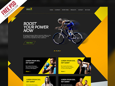 Sports Shop Website Multipurpose Free Psd Template download free psd e commerce website template free psd template psd psd template shopping shopping store sports shop website freebie website psd