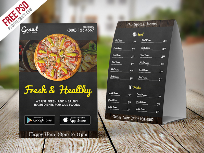 Menu Board Design Templates Free