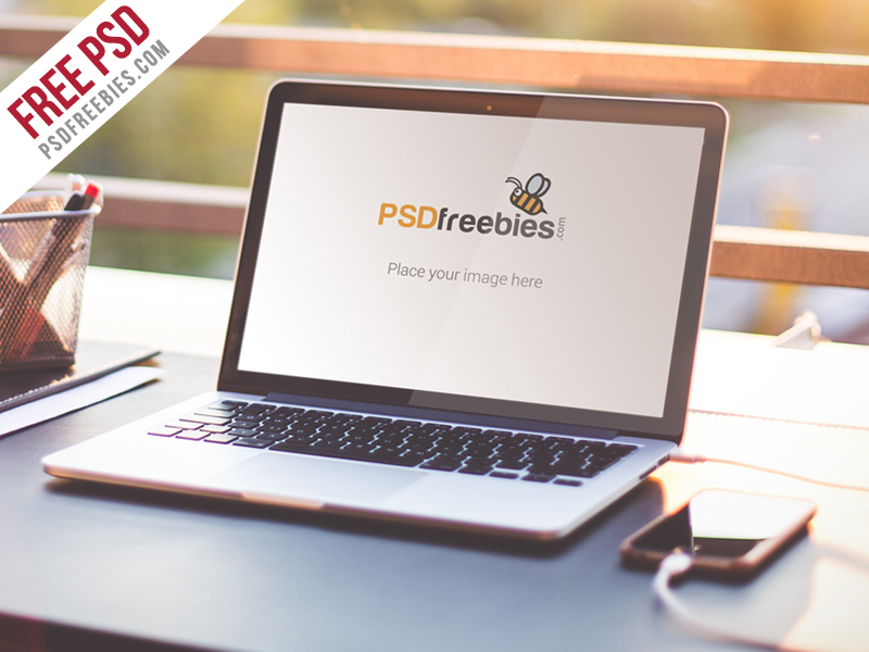 Download Macbook Air Mockup Free Psd Freebie by PSD Freebies on Dribbble