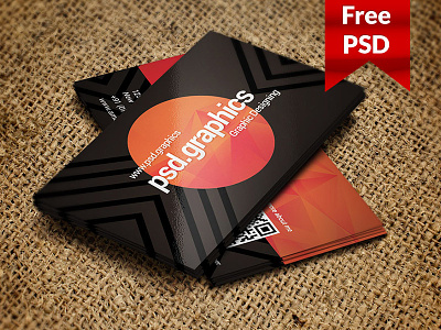 Freebie: Creative Dark Business Card Template PSD