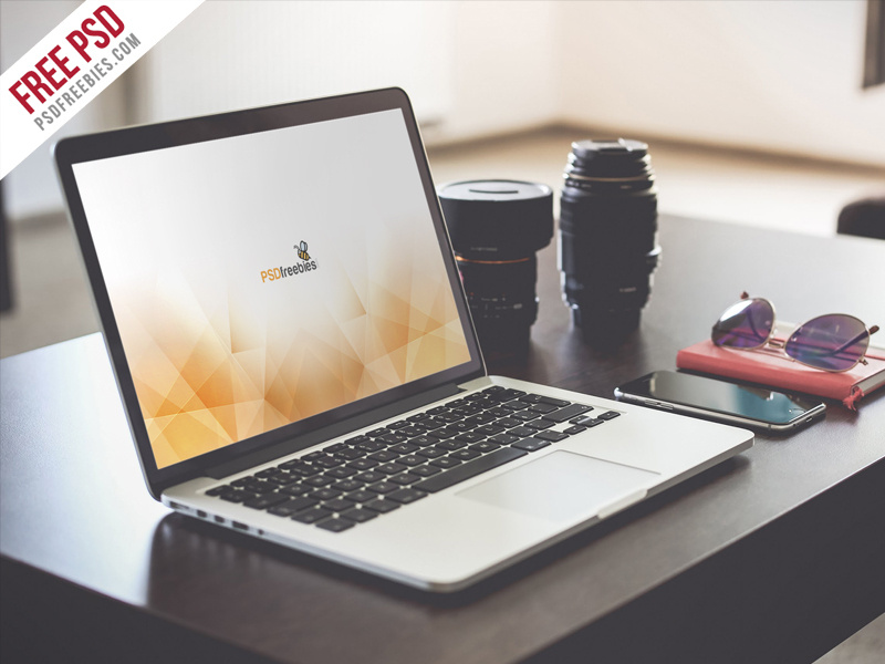 Download Freebie : Macbook Pro Display Mockup Free PSD by PSD ... PSD Mockup Templates