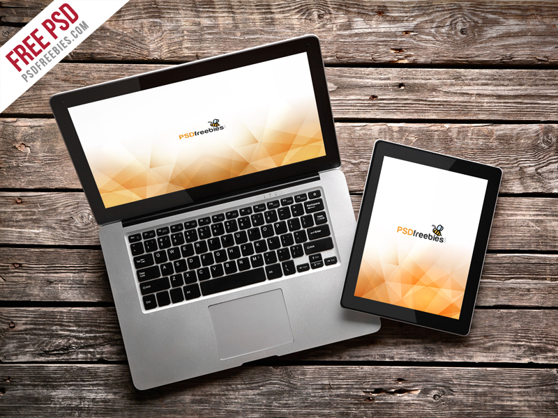 Download Freebie : Macbook Pro And Ipad Mockup Template PSD by PSD ...