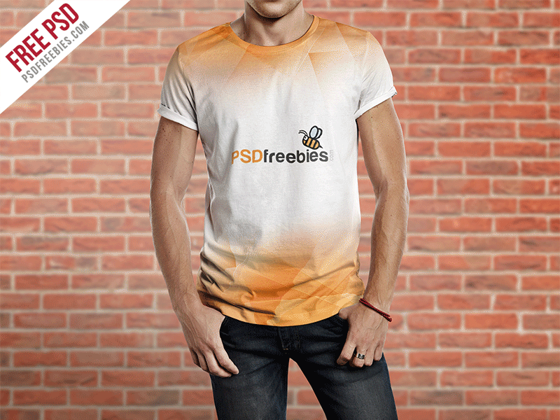 Download Freebie : Men T Shirt Mockup Free PSD by PSD Freebies on ...
