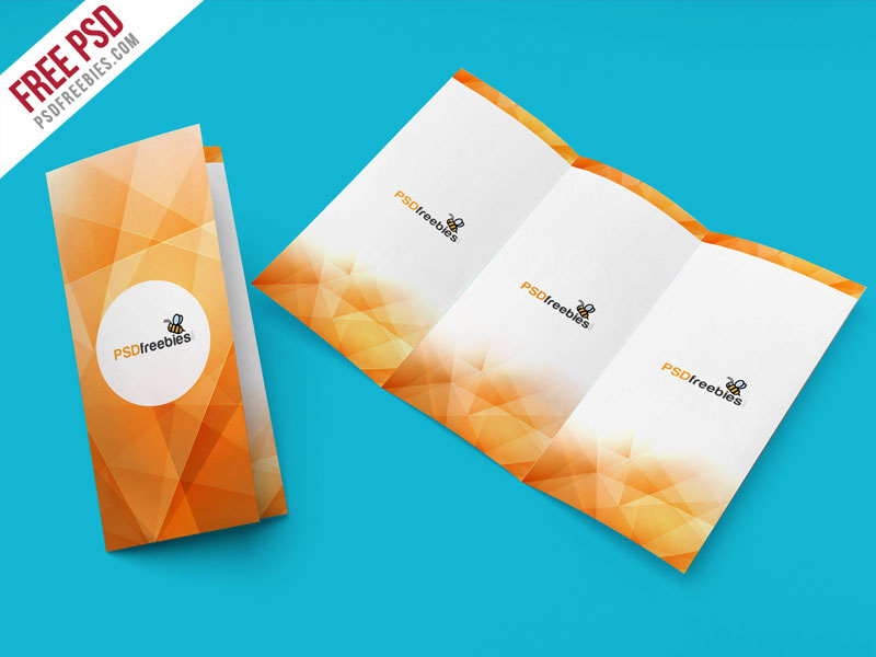 Download Free PSD : Tri Fold Brochure Mockup PSD Template by PSD Freebies | Dribbble | Dribbble