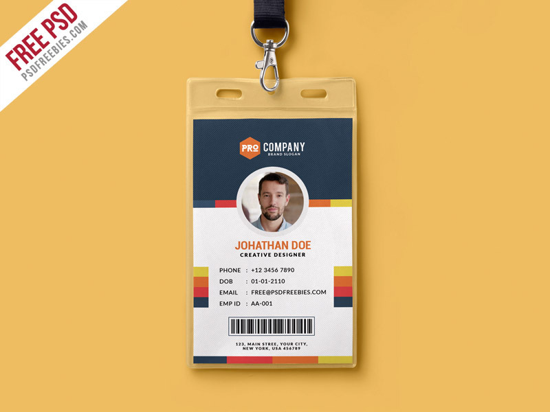 Id Badge Template Photoshop Romes Danapardaz Co