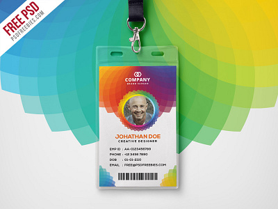 Free PSD : Corporate Branding Identity Card PSD company identity card corporate card exclusive free free id card psd free psd freebie id card psd