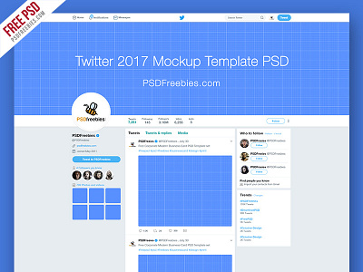 Twitter Page Mockup 2017 Template Free PSD free psd freebie new twitter mockup new twitter page psd psd freebies twitter twitter 2017 twitter mockup twitter page twitter template