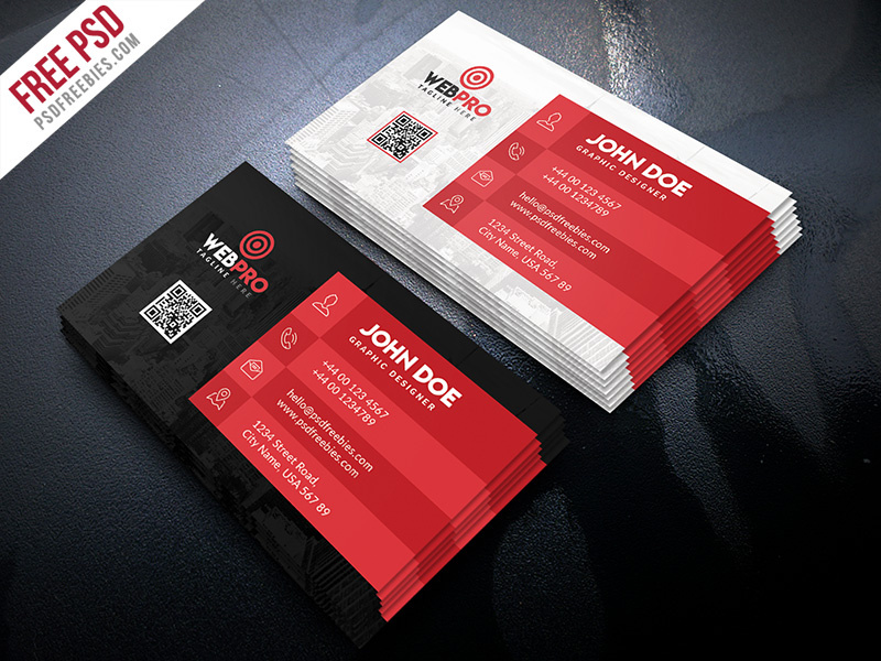 Free PSD : Creative Business Card Template Psd Bundle by ...