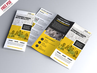 free psd multipurpose tri fold brochure psd template by psd brochure psd template