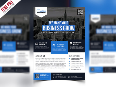 Free PSD : Premium Advertising Flyer PSD Template