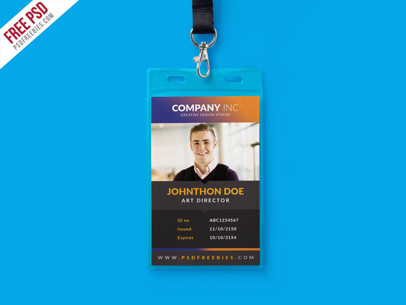 Free Creative Identity Card Design Template PSD by PSD Freebies on Dribbble