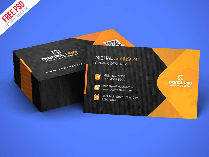 Free Psd Modern Corporate Business Card Template Psd By Psd