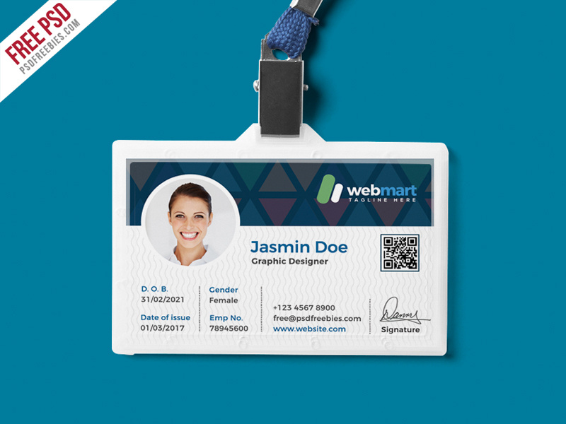 Free PSD : Office ID Card Design PSD by PSD Freebies on ...