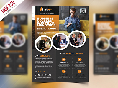 Freebie Corporate Flyer Template Free Psd By Psd Freebies On Dribbble