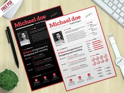 Freebie : Simple CV Resume Template Free PSD creative creative cv curriculum vitae cv design designer free psd freebies job cv photoshop psd resume