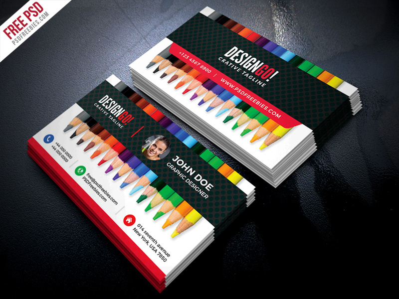 Creative business card free psd