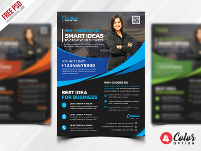 Free Multipurpose Flyer Psd Template Set by PSD Freebies on Dribbble