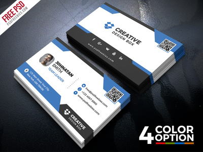 Free Creative Business Card PSD Bundle