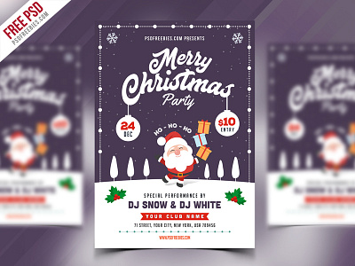 Christmas Party Flyer Template Psd 25 dec ad christmas event christmas party christmas poster creative event flyer free psd freebie music event party flyer psd