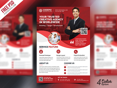 Modern Corporate Flyer PSD Bundle by PSD Freebies on Dribbble