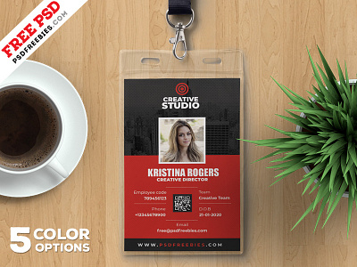 Office Identity Card Template PSD Bundle design employee id free psd free template freebie id card identity card office id office id card photo id card psd psd template