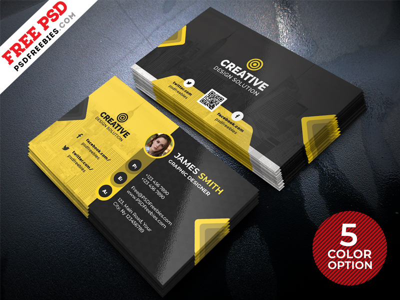 Free Business Card Design Templates PSD by PSD Freebies on ...