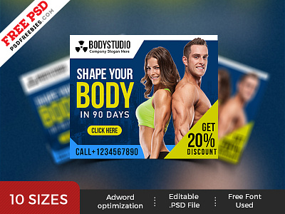 Gym Banner Designs Themes Templates And Downloadable Graphic Elements On Dribbble