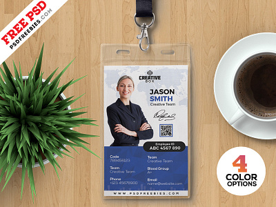 Photo Identity Card Template Free PSD Bundle badge card free freebie id id card identity identity card office photo card photo identity card psd