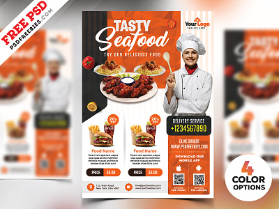 Restaurant Flyer Templates Free Psd By Psd Freebies On Dribbble