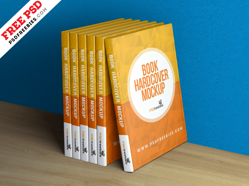 Download Book Hardcover Mockup PSD by PSD Freebies on Dribbble