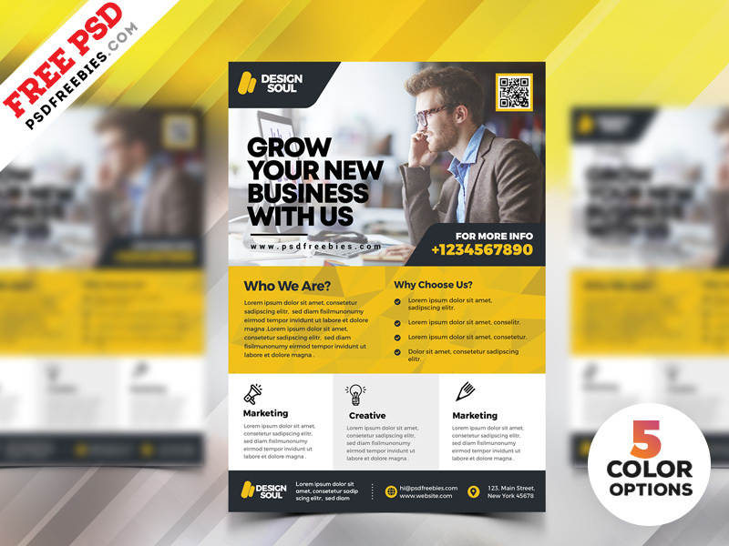 corporate flyer design psd