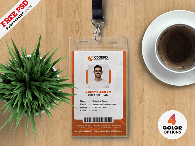 Office ID Card Design Templates PSD corporate download free free psd free template freebie id id card identity identity card photoshop psd psd template template