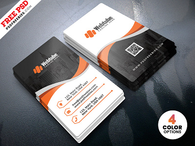 Vertical Business Cards Templates PSD by PSD Freebies on Dribbble