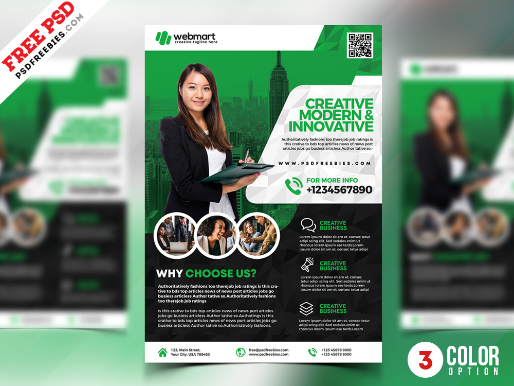 Download Psd Business Promotion Flyer Template By Psd Freebies On Dribbble PSD Mockup Templates