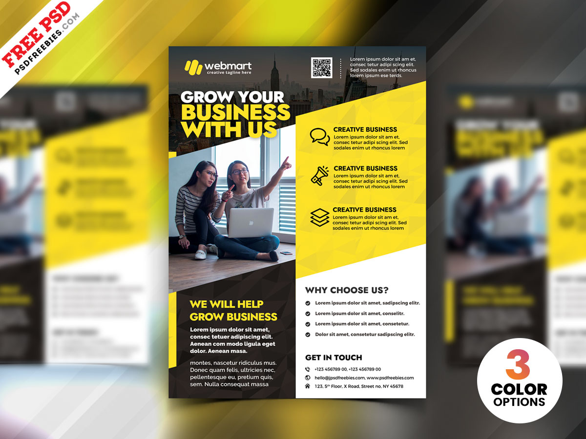 Business Advertising Flyer Design Templates PSD by PSD ...