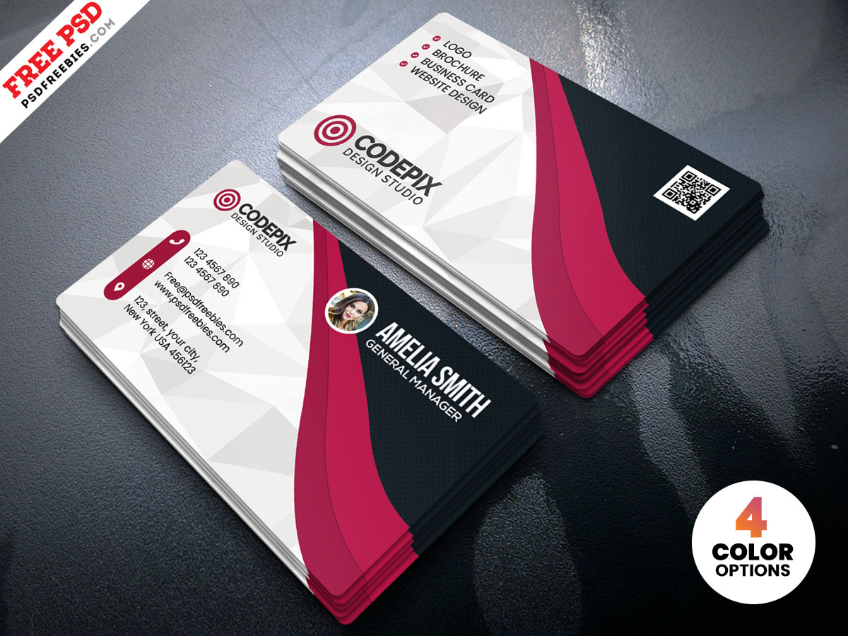 Multipurpose Business Card PSD Template by PSD Freebies on Dribbble Inside Template Name Card Psd