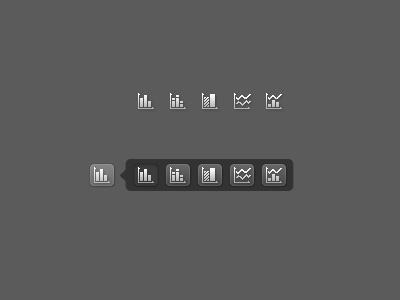 Chart icons gui icon ui