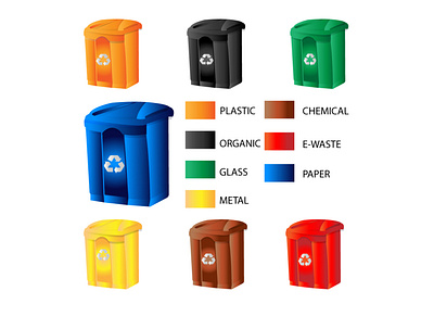 Garbage recycling classification design graphic design icon illustration recycling symbol trash vector waste