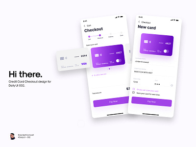 Daily UI 002 - Credit Card Checkout Page