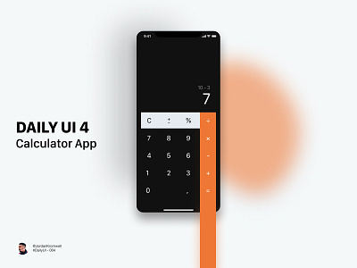 Daily UI 004 - Calculator app calculator dailyui design minimal ui