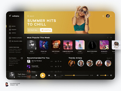 Daily UI 009 - Web Music Player